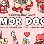 Amor Doce — Livro de Colorir com Corações, Animais Fofos e Muito